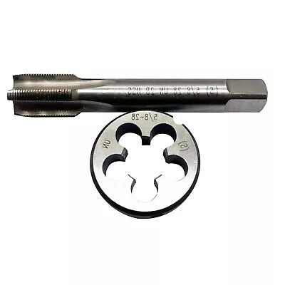 5/8-28 HSS Tap And Die Set UN Machine Thread Tap And UNS Round Thread Die Right • $17.58