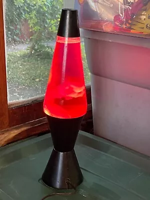 Vintage Leviton Lava Lamp Pink Water & Red Wax Large 16  • $58.49