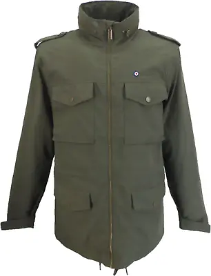 Lambretta Mens Retro M-65 Military Jacket • £69.99