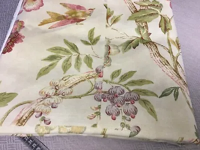 1.8 Meters Remnant Fabric Colefax And Fowler Printed LINEN Chintz • £18.99