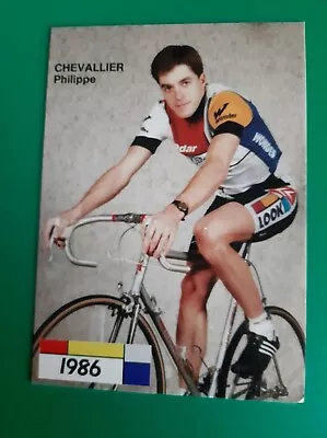 CYCLING Cycling Card PHILIPPE CHEVALIER Team LA VIE CLAIRE WONDER 1986 • $4.24