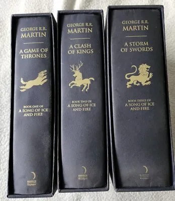 A Song Of Ice And Fire 1-3 Slipcase Editions Great Condition • $163.10