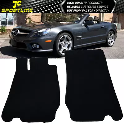 Fits 03-12 Mercedes SL Coupe Floor Mats Carpets Black Nylon 2 PCS • $47.99