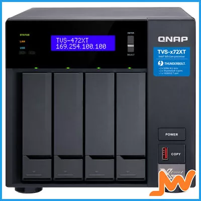 QNAP 4-Bay I3-8100T 4GB SODIMM Tower NAS • $2866