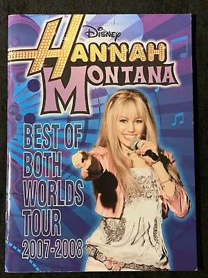 Miley Cyrus Hannah Montana Best Of Both Worlds Tour Book 2007-2008 • $12.99