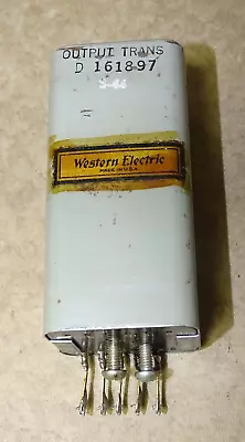 Western Electric D161897 Output Transformer For Tube Amplifier 178D Good • $500