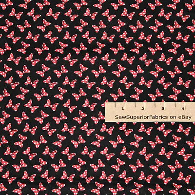 $6.39 • Buy Disney Minnie Mouse Bows Dreaming In Dot Couture Fabric 1/2 Yard #85271009-2