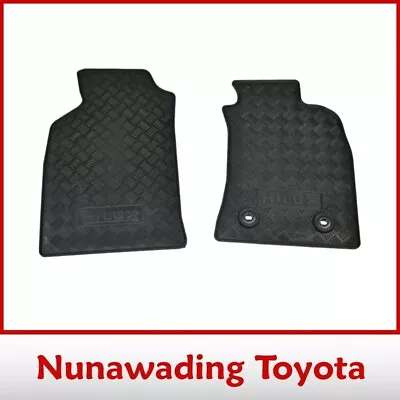 Genuine Toyota Hilux Front Rubber Floor Mats 06/2011 - 06/2015 • $47.42