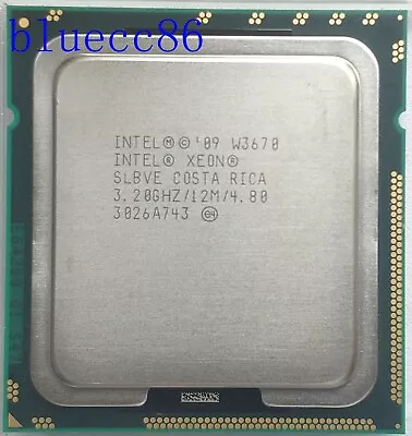 Intel Xeon W3670 SLBVE 3.2 GHz/12M/4.8GT/s Hexa/6-Core LGA 1366 CPU Processor • $27.41