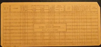 Vintage IBM Punch Cards System 360 Input Specifications Lot Of 10 Salmon • $15