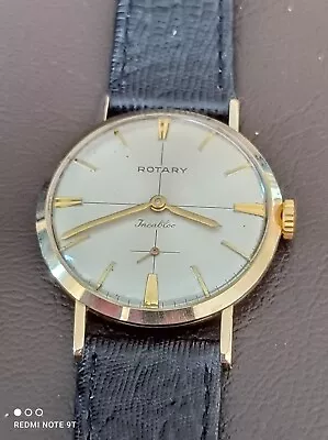 Vintage Rotary 9ct Solid Gold Gentleman's Mechanical Watch Fully Serviced  • £595