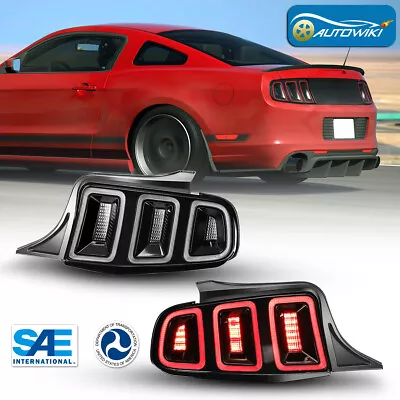 For 2010-2014 Ford Mustang Sequential Turn Signal Lamps LED Taillight Clear Lens • $399.99