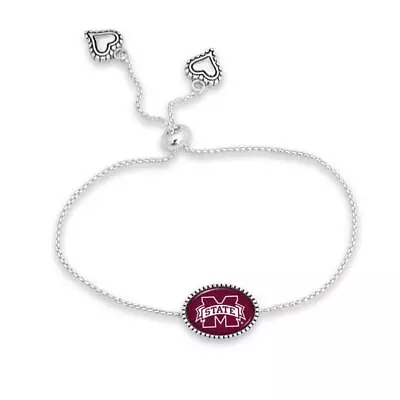 Mississippi State Bulldogs Kennedy Bracelet Adjustable Slider Bead Jewelry • $19.49