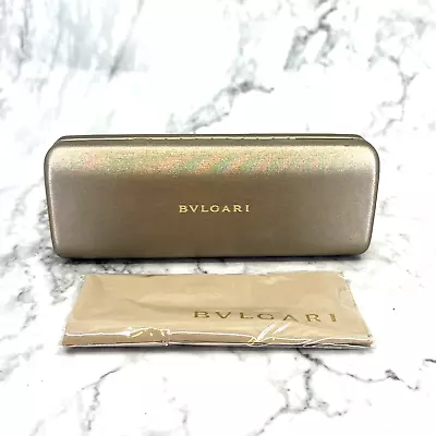 BVLGARI Sunglasses Eyeglasses Women Golden Hard Case With Cloth • $61.63