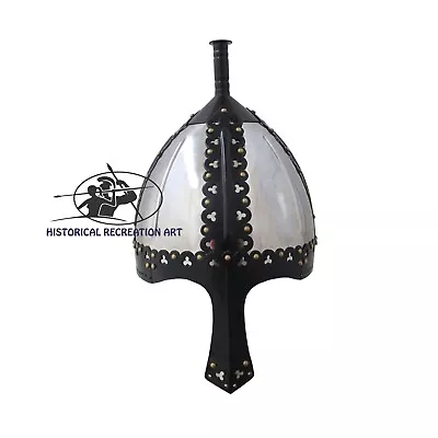 Gnezdovo Viking Helmet With Handmade Linnig Design | Halloween Gift • $99