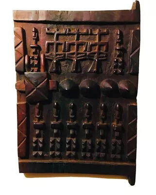 £95 • Buy Vintage Carved African Mali Dogon Grain Door