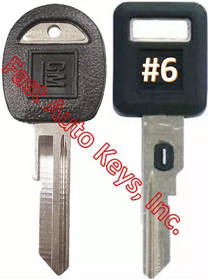 NEW GM Single Sided VATS Ignition Key #6 + Doors/Trunk OEM Key   • $18.95