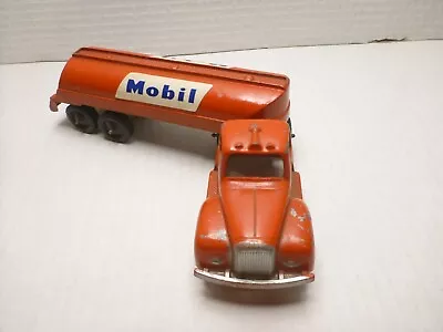 Vintage Tootsie Toy Mobil Gas Truck Tanker  Pressed Steel Diecast Toy #24 • $39.95