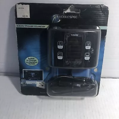 NIB Mobile Spec MS100W 100W DC To AC Power Inverter For Auto Use By With USB  • $9.95