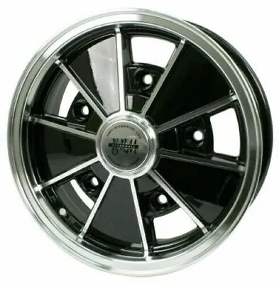 17  X 7  Vw Bug 5 Lug Black Empi BRM Wheel Includes Cap-Valve Stem 5x205 • $216.50