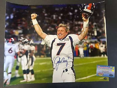 JOHN ELWAY Denver Broncos Signed 16x20 Super Bowl XXXIII Photo  Autographed WCOA • $149.99