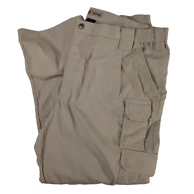 5.11 Tactical Pro Pants Mens 44x32 Khaki Tan Cargo Ripstop Utility 742743 • $24.99