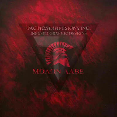 Kydex Infused Spartan Molon Labe Red Worn Metal Appox 7 7/8  X 7 7/8   • $12.95