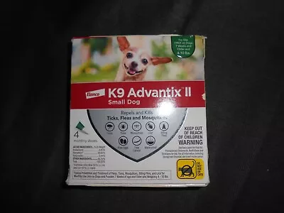 K9 Advantix II Flea Medicine Small Dog 4 Month Supply Pack K-9 4-10 Lbs • $44.99