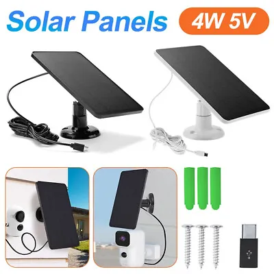 Solar Panel For Outdoor Camera Security Cam Micro USB Battery Charger 10W Output • $16.99