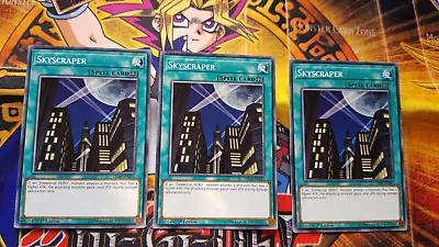 YUGIOH Skyscraper LED6-EN021 1ST ED PLAYSET • £1.80