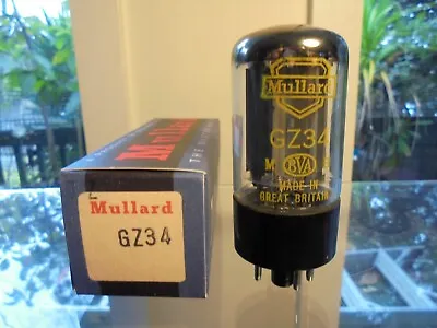 Mullard Gz34 New Old Stock New In Box British Blackburn Vintage Tube Valve • $200