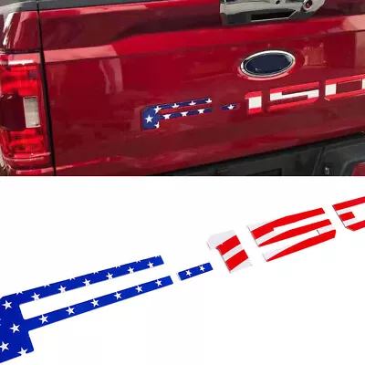 For F150 F-150 2021-23 US Flag 3D F150 Tailgate Letters Decals Stickers • $18.99