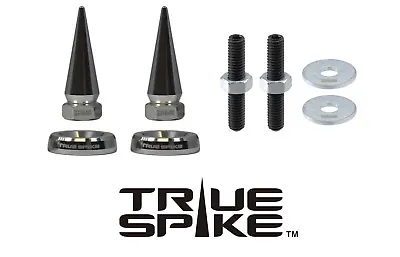 2 True Spike Gunmetal Spiked License Plate Frame Beauty Washers Bolts For Honda • $14.95