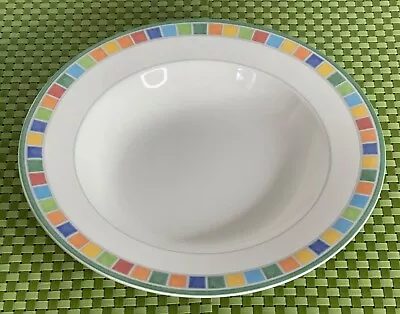 Villeroy & Boch TWIST ALEA CARO Fine China Multicolor Checked Rim SMART CHOICE • $49.95