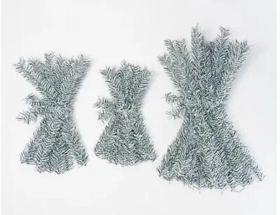 Haute Decor Set Of 40 Indoor/Outdoor Frosted Pine Garland Ties New Christmas • $19.95