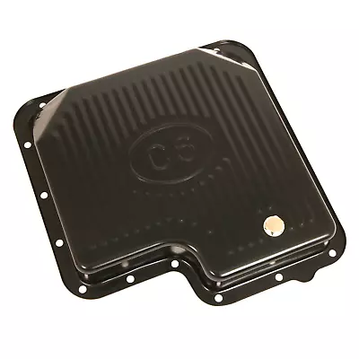 1964-73 Ford Mercury C6 Logo Black Steel Transmission Pan Stock Capacity • $79.95