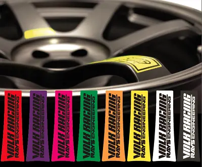 $19.99 • Buy JDM Reflective RAYs VOLK Racing TE37SL Wheel 16 Sticker Decal Drift