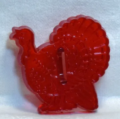 $6.45 • Buy Vintage Red Plastic Cookie Cutter - Turkey Thanksgiving Farm Detailed Bird