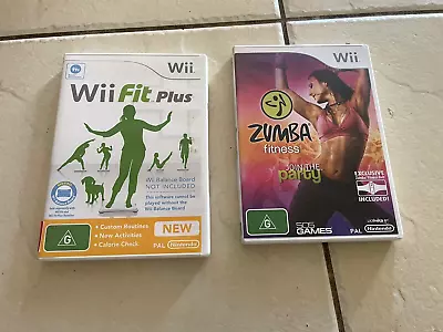 Wii Fit Plus And Wii Zumba Fitness Join The Party Nintendo Wii • $18