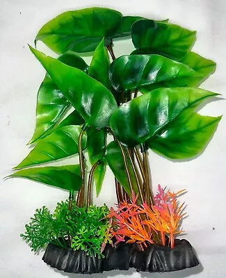 $9 • Buy 13  Artificial Plastic Decoration Aquarium Plant For Fish Tank New Big Bush