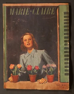 'marie-claire' French Vintage Magazine Spring Issue 1 April 1943 • $9.34