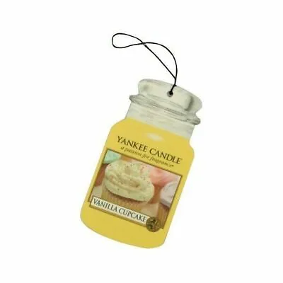 3 X SET Yankee Candle Car Jar Air Freshener Fragrance Scent 2D Vanilla Cupcake • £4.99