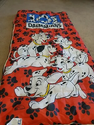 Vintage Walt Disney's 101 Dalmatians Kids Slumber Sleeping Bag Made In USA • $24.99