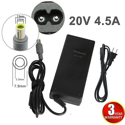 90W Adapter Power Charger For Laptop Lenovo ThinkPad Edge W500 W520 W510 • $9.99