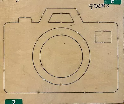 “camera” Ellison-accucut Wood Block Steel Rule Cutting Die 11 3/4” X 9 3/4” • $30