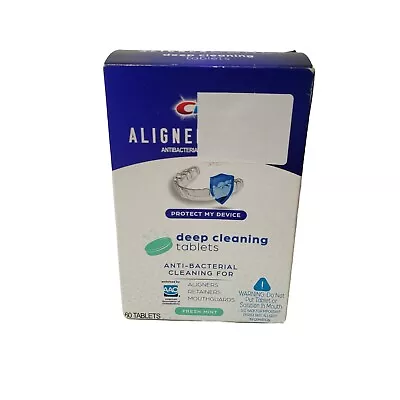 CREST Aligner Care Deep Cleaning Tablets Retainers Mouth Guard 60ct EXP 03/2024 • $9.99