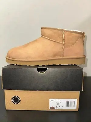 [1137391-CHE] UGG Men Authentic Classic Ultra Mini Chestnut Boots MSRP $150*NEW* • $104.99