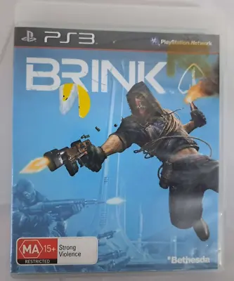 Brink PS3 PlayStation 3 Game With Booklet! • $12.95