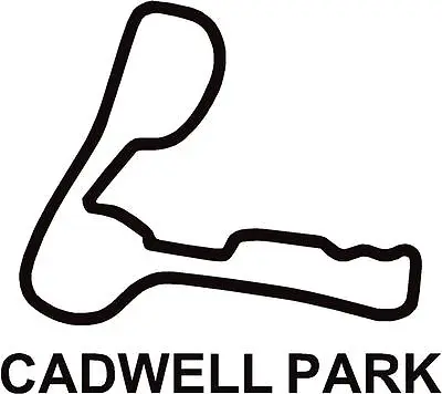 X2 Cadwell Park Circuit Race Track Outline Vinyl Decals Stickers Graphics 4  • £3.99