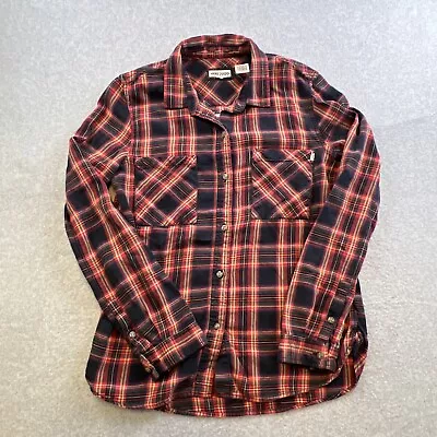 Vans Shirt Mens Size XL Red Plaid Long Sleeve Button Up Casual Flannel Adult • $18.88
